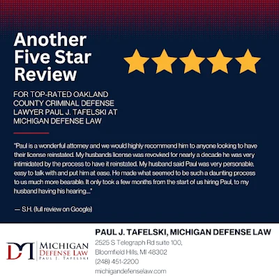 Paul J. Tafelski, Michigan Defense Law | Criminal Attorney and DUI Lawyer